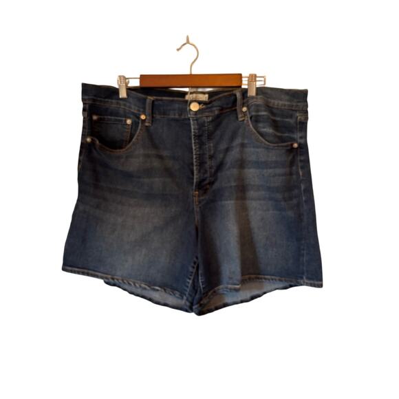 Jessica Simpson Women's 20W Button Fly High Waist Short Stretch Denim 90's Y2K - Picture 2 of 9